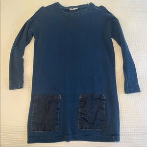 Zara navy blue sweater dress